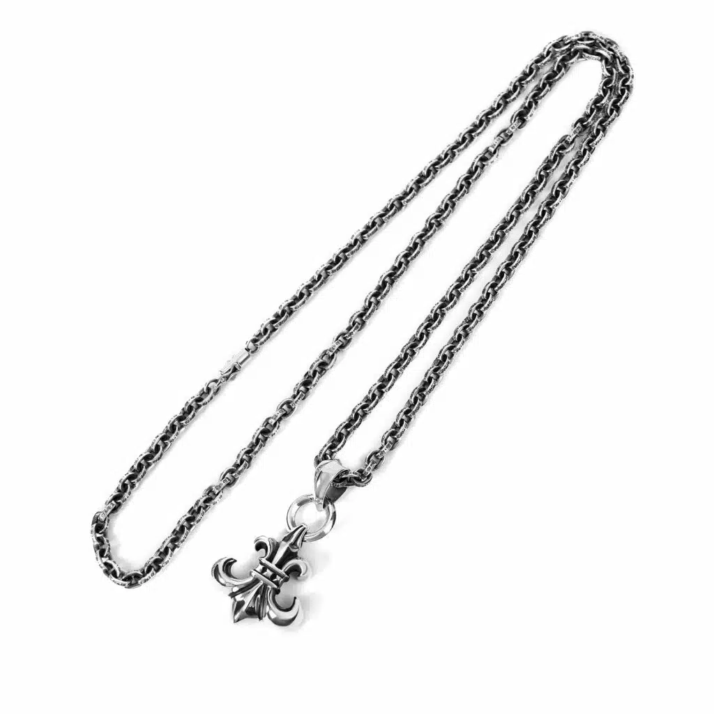 Chrome-Hearts BS FLEUR PENDANT WITH BAIL