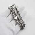 Chrome Hearts scepter diamond-studded magnetic letter chain