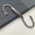 Chrome Hearts stainless steel curved brand main piece bracelet