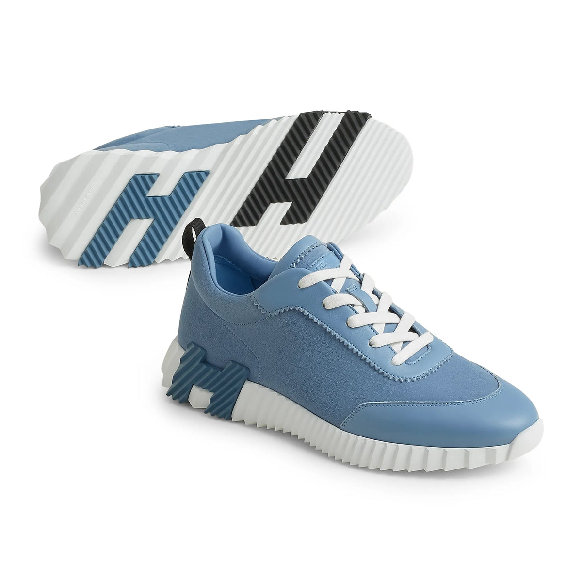 Hermes Paris Hermès Paris Bouncing Calf Sneaker Blue Jeans