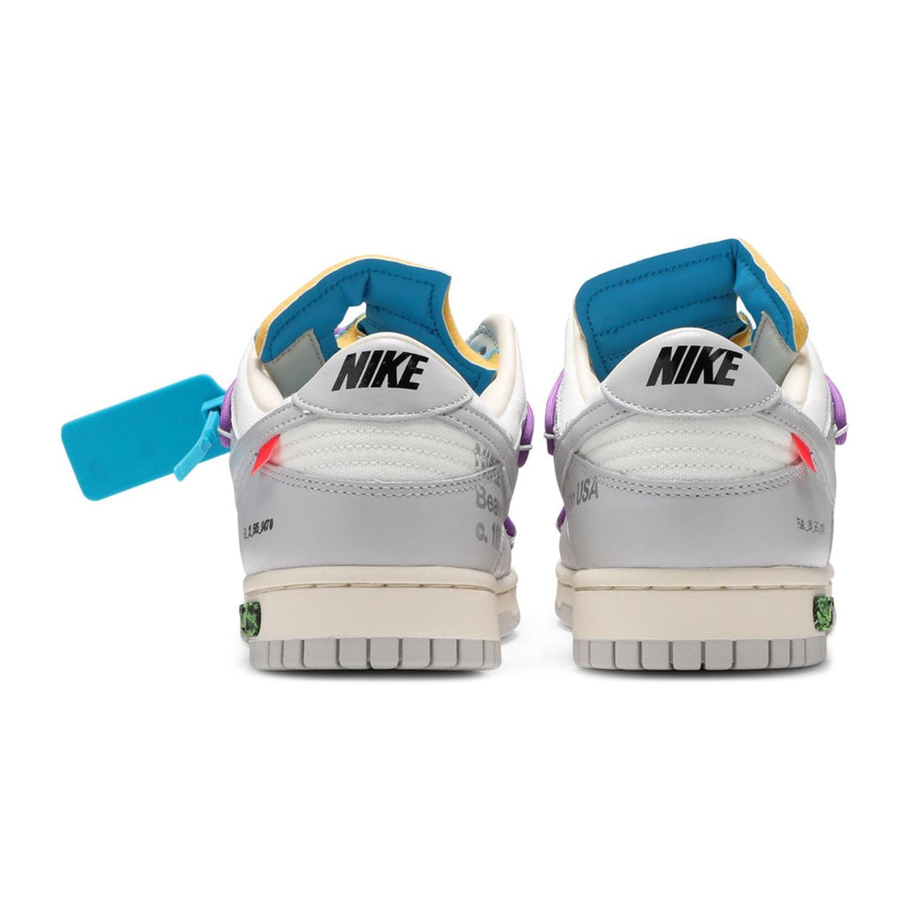 Nike x Off-White Dunk Low Lot 47 Sneakers - Grey