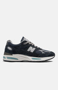 New Balance Men's Made in UK 991v2 Shoes - Dark Navy/Smoked Pearl And Silver