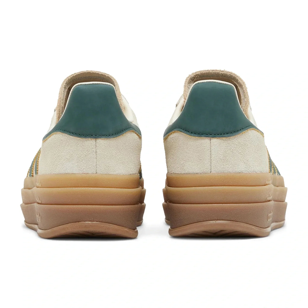 Adidas Gazelle Bold Cream Collegiate Green - Women's Sneakers - Beige