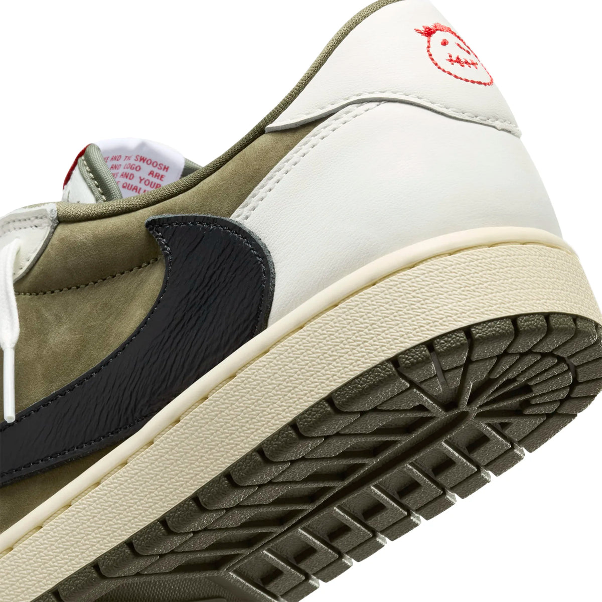 Travis Scott x Air Jordan 1 Low OG Medium Olive Sneakers - Green