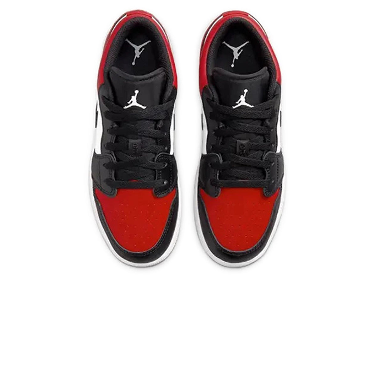 Air Jordan 1 Low Bred Toe (GS) Sneakers - Red