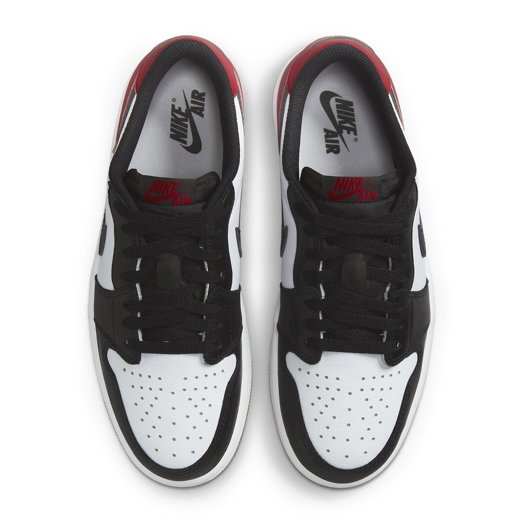 Air Jordan 1 Low Black Toe Sneakers - Red
