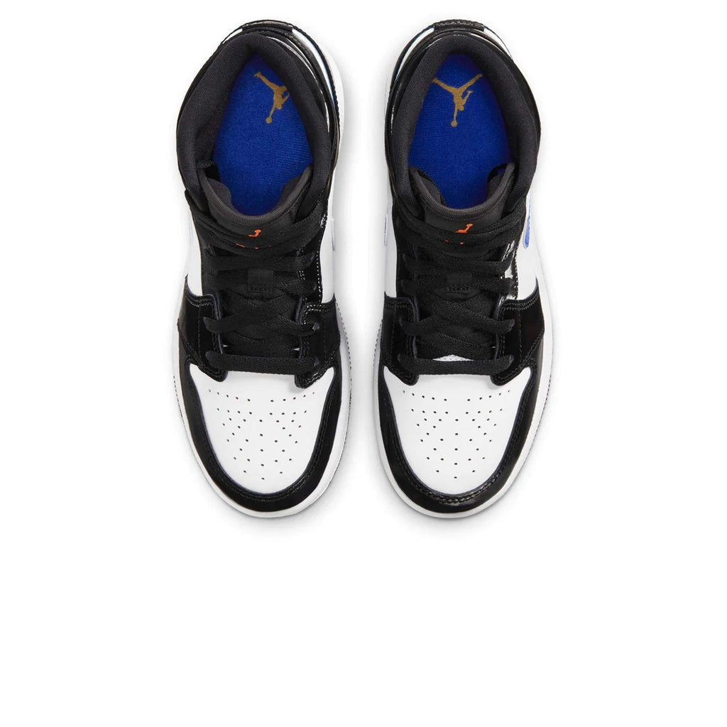 Air Jordan 1 Mid Black Racer Blue (GS) Sneakers