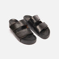 All Tomorrows Parties Black Leather Velcro Sandals