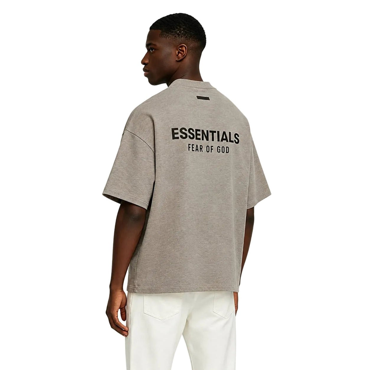 Fear of God Essentials Jersey Crewneck T-Shirt Heather Grey