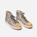 Chanel Metallic Gold Canvas High-Top Sneakers