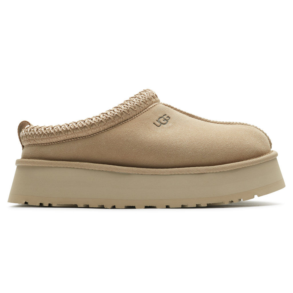 UGG Tazz Platform Mustard Seed Slippers - Women's - Beige