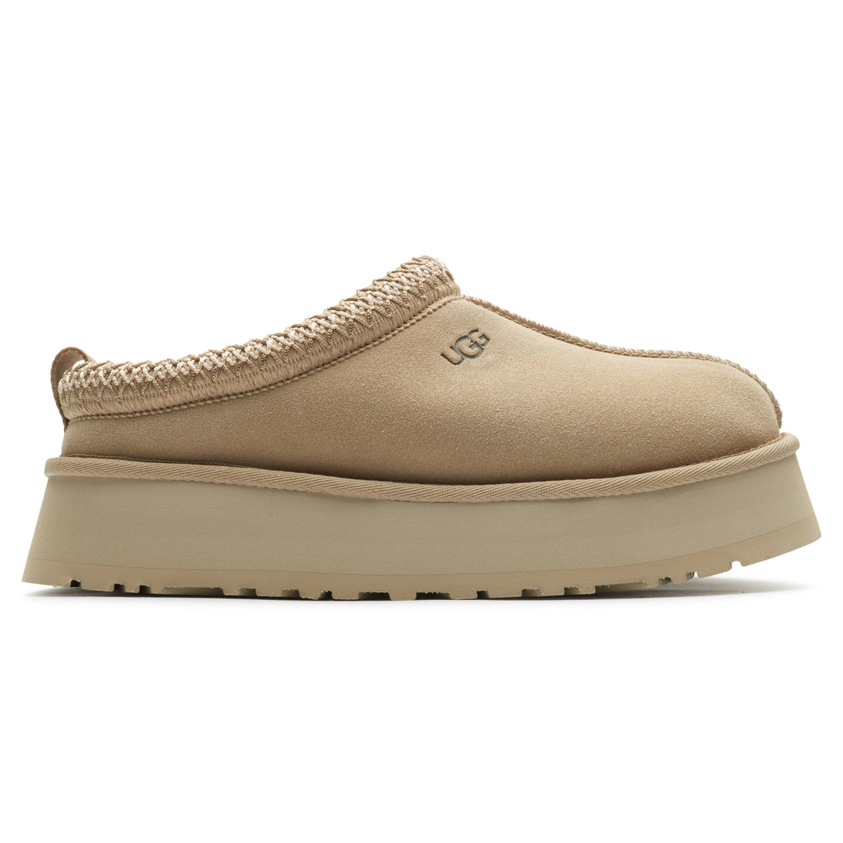UGG Tazz Platform Mustard Seed Slippers - Women's - Beige