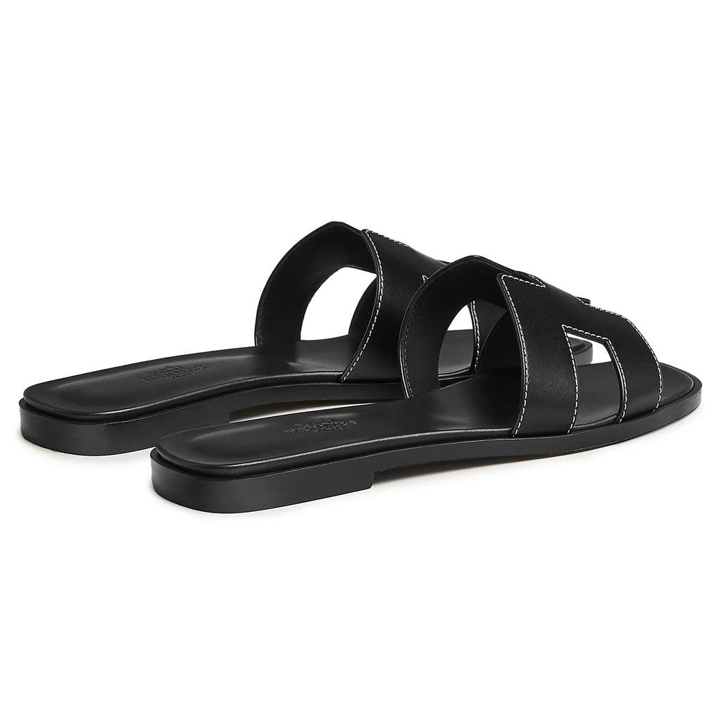 Hermes Paris Hermès Paris Oran Black Sandal