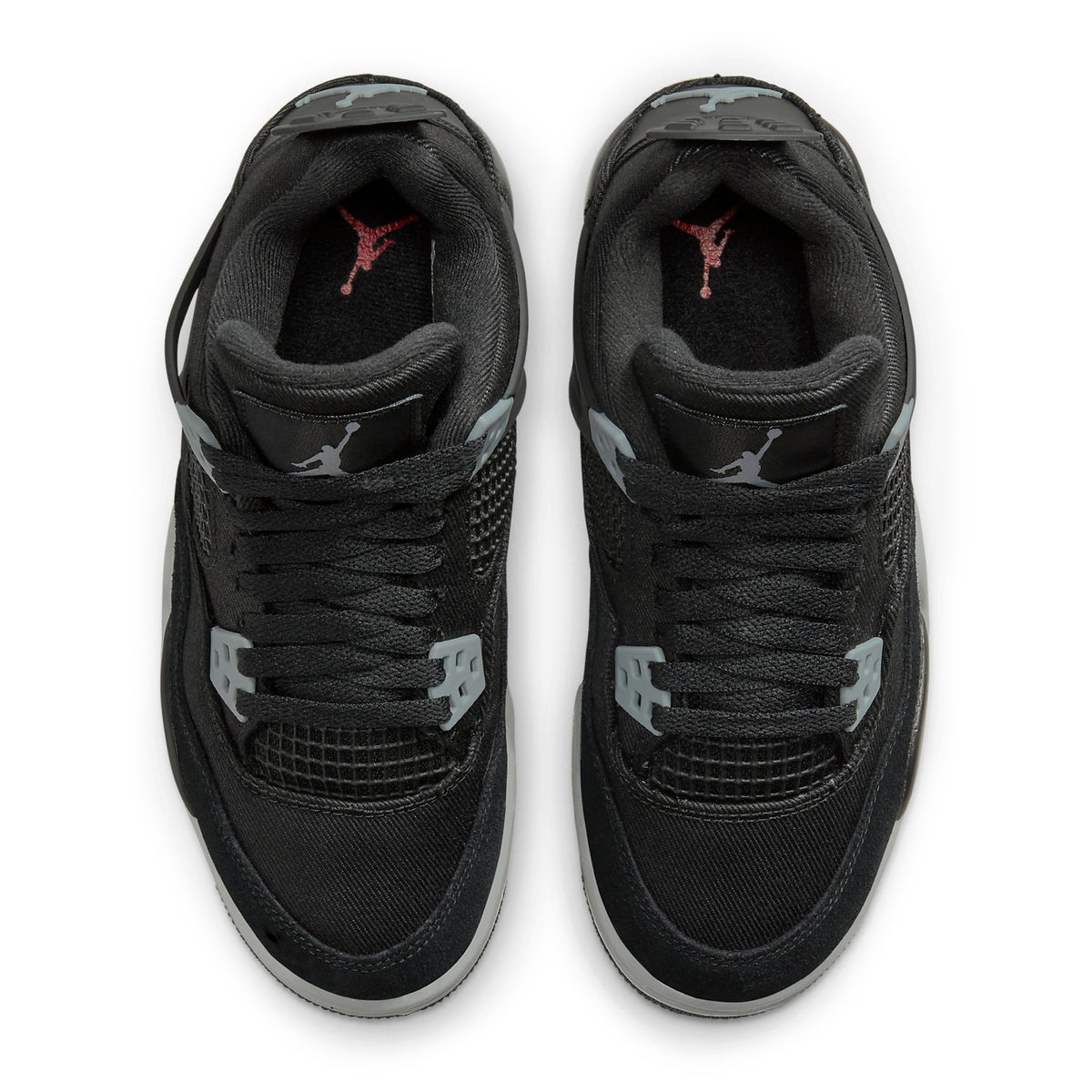 Air Jordan 4 Retro Black Canvas (GS) Sneakers