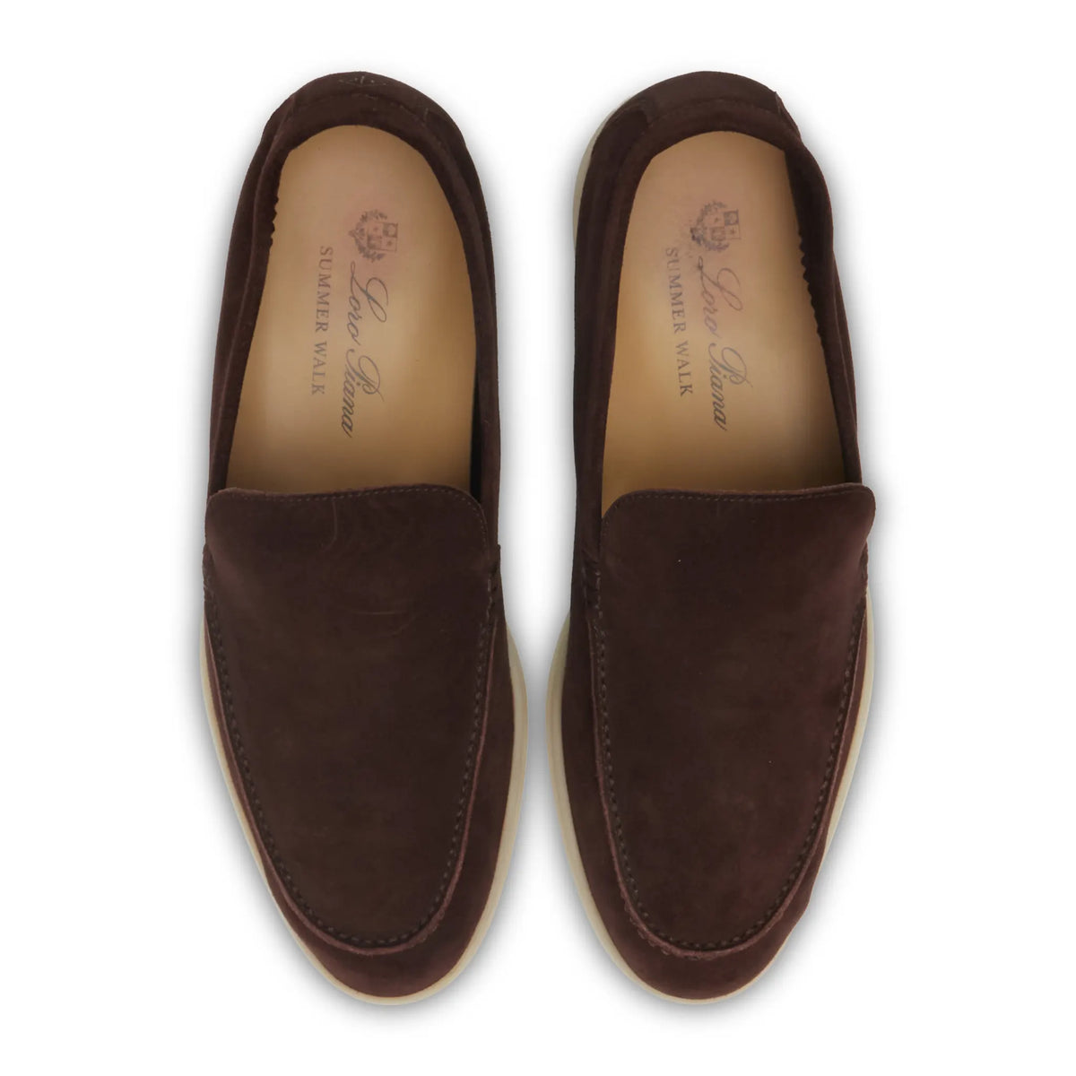 Preloved - Loro Piana Summer Walk Suede Chocolate Loafers