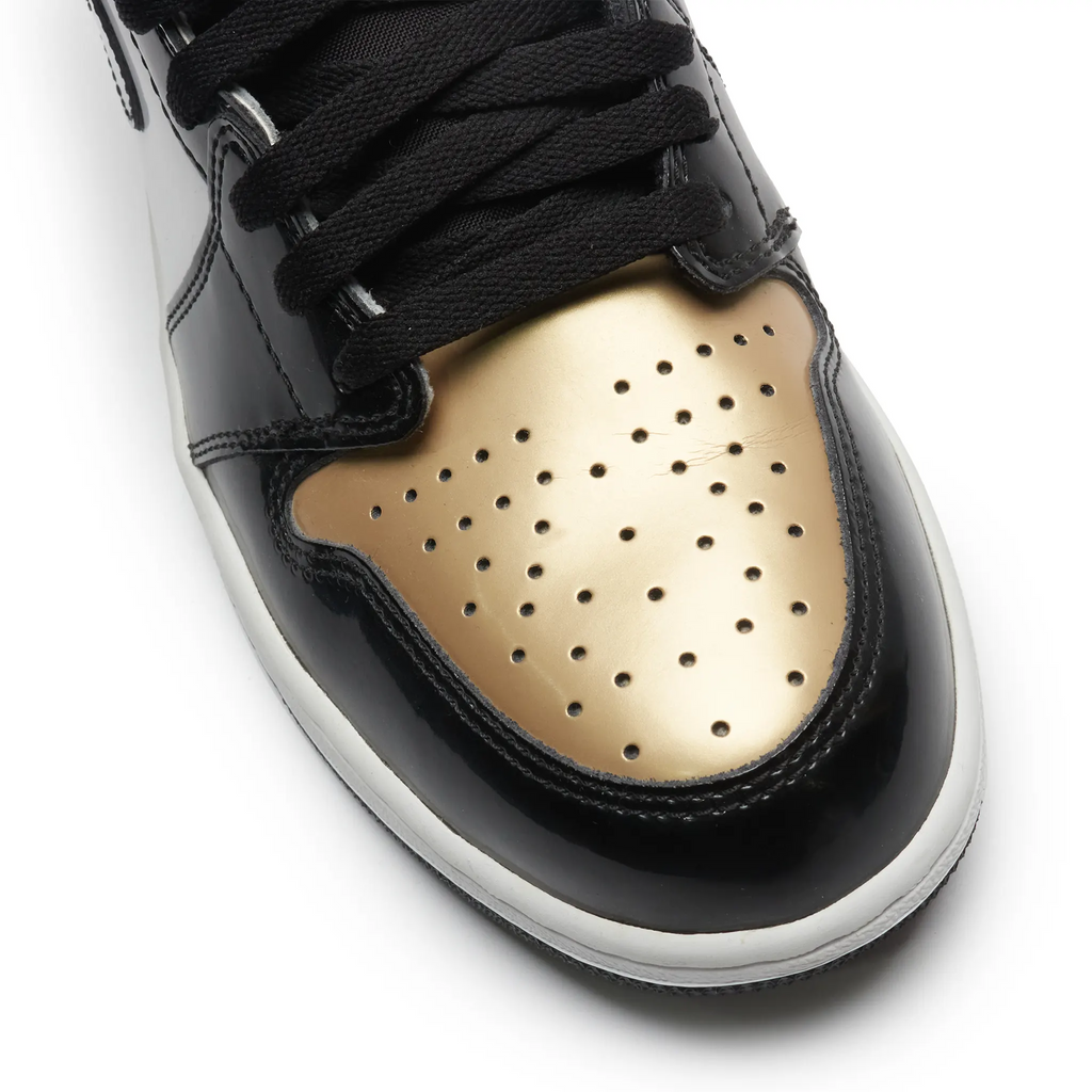 Preloved - Air Jordan 1 Retro High NRG Patent Gold Toe Sneakers