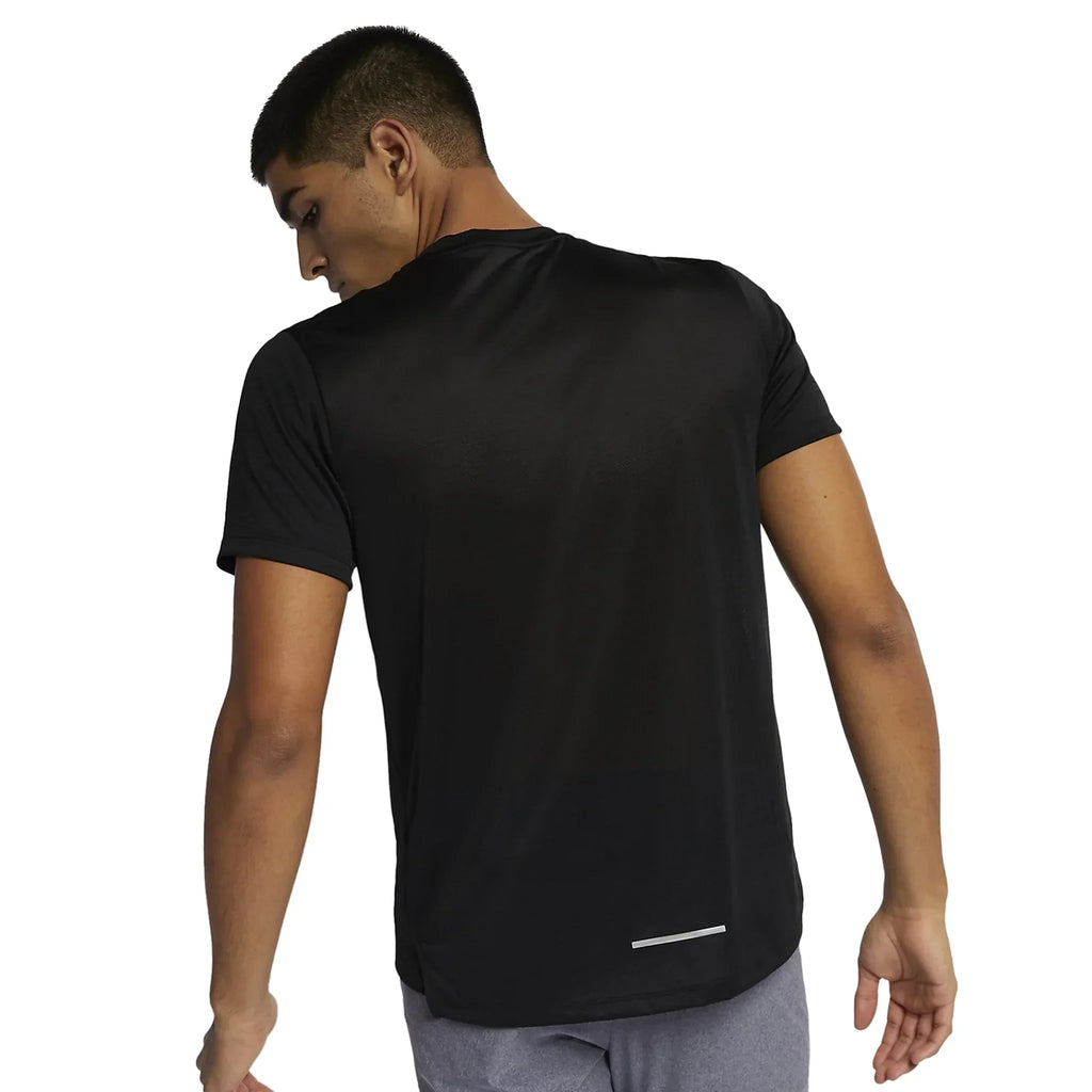 Nike Dri-FIT 1.0 Black Miler Running T-Shirt